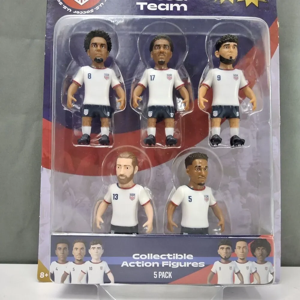 Supergoal USMNT Soccer Action Figures 5-Pack Boxed Ages 8+ U.S. Soccer